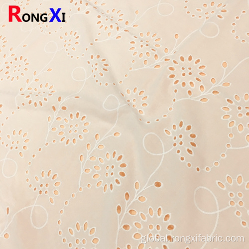 Eyelet Cotton Fabric Lace Fabric Wholesale Cotton Embroidery Eyelet Cotton Fabric Supplier